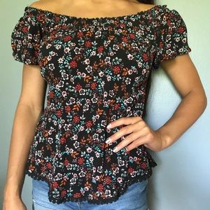 Off the shoulder blouse